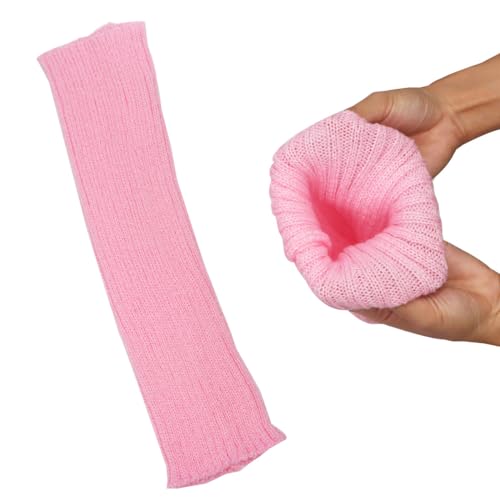 Image of FZBNSRKO Women Girls 80s Knit Leg Warmers Ribbed Long Leg Warmers for Party Sports Accessories