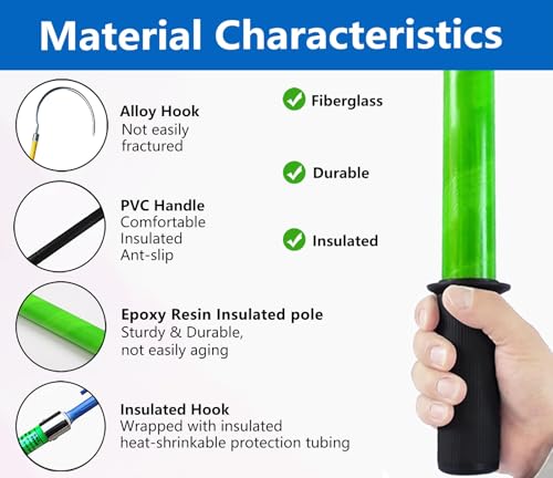 Kit de varilla salvavidas corporal aislado para rescate eléctrico 4