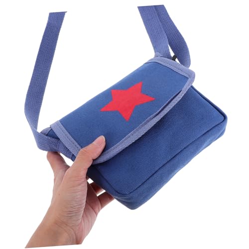 Kids Messenger Bag: Adjustable Children Canvas Messenger Bag With Star Pattern - Cute Crossbody Purse For School Outings Playtime4