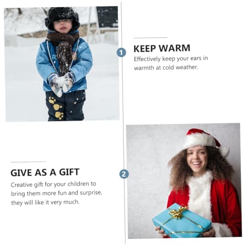 Winter Unicorn Earmuffs Cartoon Ear Plush Warm Foldable Earmuff Rainbow Outdoor Ear Warmers for Girls Pink4