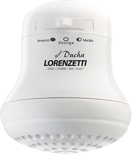 Maxi Ducha 220V 5500W, Lorenzetti, 7530275, Branco, Pequeno