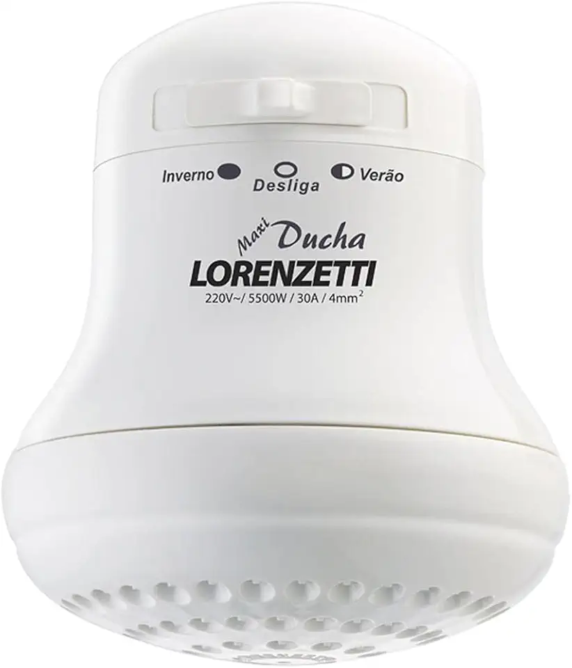 Maxi Ducha 220V 5500W, Lorenzetti, 7530275, Branco, Pequeno