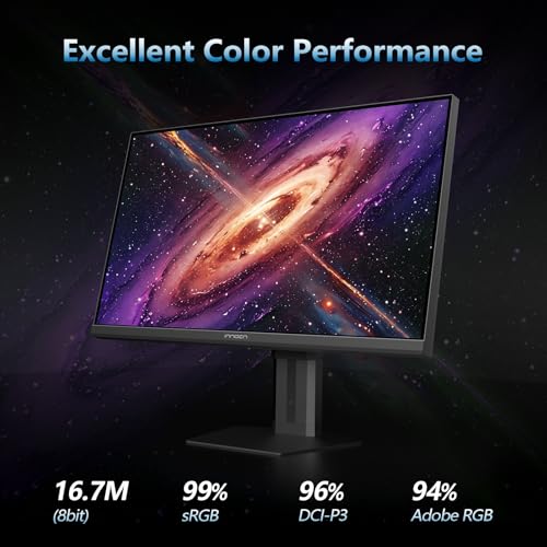 Image of INNOCN 24.5 inch QHD 2K 1440P 240Hz Gaming Monitor for PS5, Xbox Console, PC Computer, IPS HDR400 1Ms HDMI 2.1, DisplayPort, Low Blur, Height /Pivot Adjustable Stand, Black - 25G2S Plus
