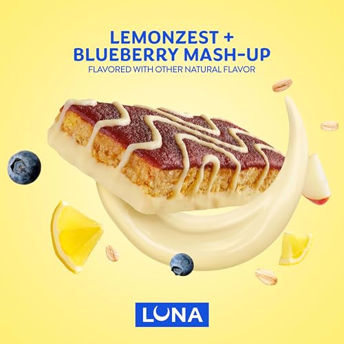 LUNA Bar Mash-Ups LemonZest + Blueberry, Gluten Free Snack Bars, 15ct - image 4