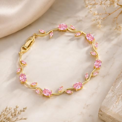 Image of Tulip Bracelet for Women & Girls | Adjustable Stainless Steel Floral Design | Minimalist Trendy Hand Bracelet for Daily, Party & Office Styling