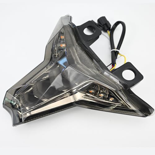 CZLLQXWWCX Compatible with Ninja ZX25R ZX4R ZX4RR ZX6R ZX10R ZX10RR 2020-2025 Motorcycle Integrated Tail Light with Turn Signal Flasher Daytime Running Rear Light Brake Taillight Smoked Plug and Play by CZLLQXWWCX - Image 6