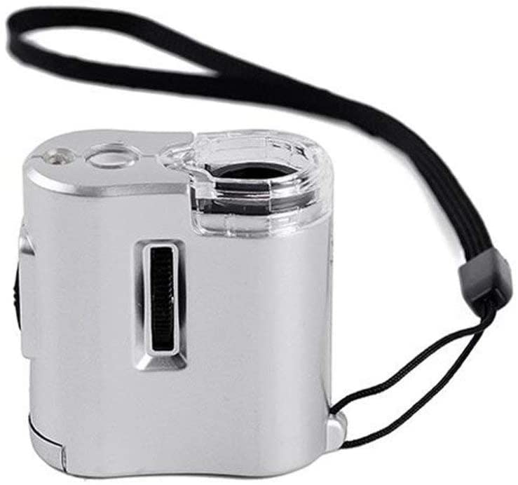 Microscope à main 60X HJMMWT avec détecteur d'argent format poche