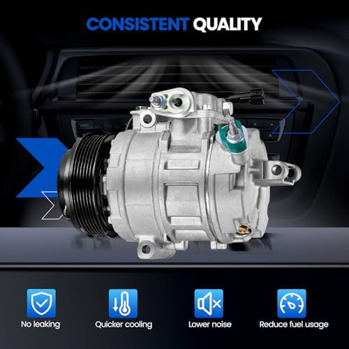 SYKRSS 98332 Air Conditioner A/C Compressor with Clutch Compatible with Ford Explorer 2011-2015 V6 3.5L, for Police Interceptor Utility 2013-2015 V6 3.7L, Sport Utility by SYKRSS - Used condition - Image 4