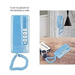 Diyeeni-Mini-Wall-Phone-Retro-Wall-Mountable-Landline-Telephone-with-Flash-Function-and-Call-Mute-Function-RJ45-Interface-Powered-by-Telephone-Line-Home-Phone-for-Hotel-Family-School