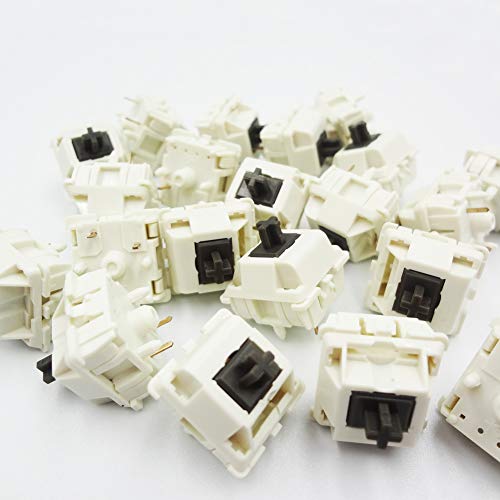 Image of DUROCK Tactile Keyboard Switches, 5 Pins Koala Switch, T1 Cream Housing Heavy Tactile Mechanical Switches Lubed (DUROCK Koala 67g, 70pcs)