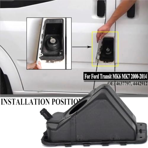 Carcasa de puerta de relleno de tubo de combustible Ford Transit 2000-2014 6
