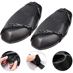 2-delige leren hoes, waterdicht, motorzadel, stoelhoezen, waterdicht, voor scooters, geschikt voor de meeste elektrische motorstoelen