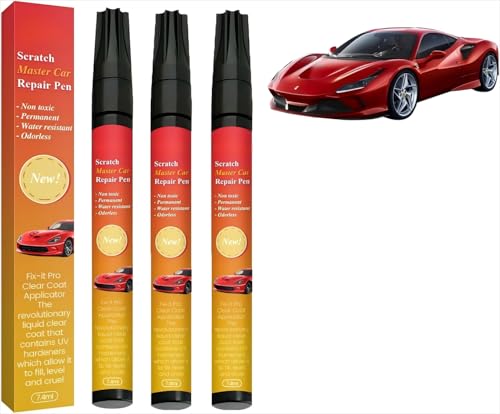 3pc Magic Car Scratch Removal Pen & Weatherproof Touch Up Paint Pen Car Scratch Remover Pen for dark Car -The Magic Pen black Cars
