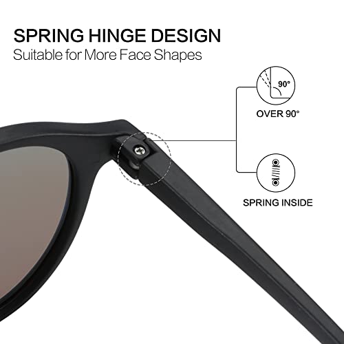 Image of ZENOTTIC Polarized Round Sunglasses, Stylish Sunglasses for Men and Women Retro Classic, Multi-Style Selection