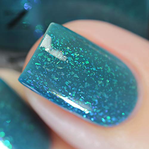 Image of ILNP The Message - Celadon Blue Jelly Shimmer Nail Polish