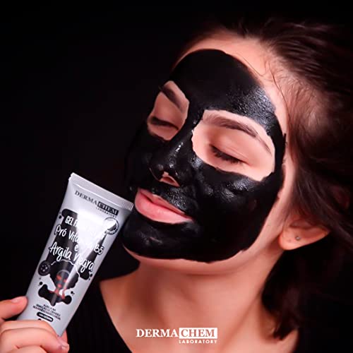 Gel Facial Peel Off Argila Negra e Pró Vitamina B5 - Dermachem, Dermachem