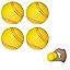 4 Yellow Foam Baseballs