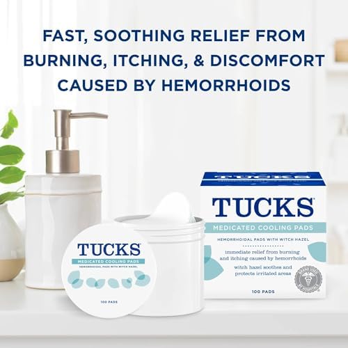 TUCKS Medicated Cooling Pads, 100 Count β Hemorrhoid Pads with Witch Hazel, Cleanses Sensitive Areas, Protects from Irritation, Hemorrhoid Treatment, Medicated Pads Used by Hospitals - 4