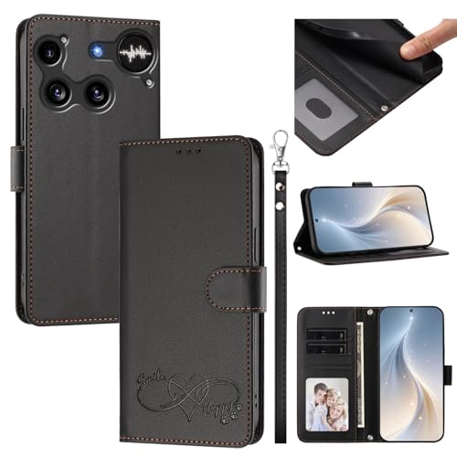 �X�}�z�P�[�X �Ή��@�� for Nothing Phone 3 �X�}�z�P�[�X�y�J�[�h�E�������[�X���b�g�t�� �E�H���b�g�f�U�C�� �t���b�v�X�^���h �����h�~�@�\�zBlack
