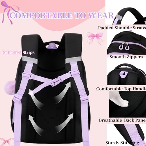 Image of Backpack for Girls Kids Backpack 16in School Bookbag