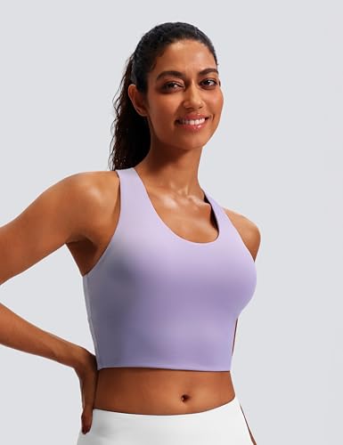 Image of Sports Bras for Women Criss-Cross Back Padded Workout Tank Tops Medium Support Crop Tops for Women