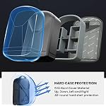 TARION Hardshell Camera Backpack 14L - Photography Backpack Theft-Proof with Raincover Laptop Compartment X-Cross Straps for Drones and Tripod Holder Travel DSLR Bag Black TR-H