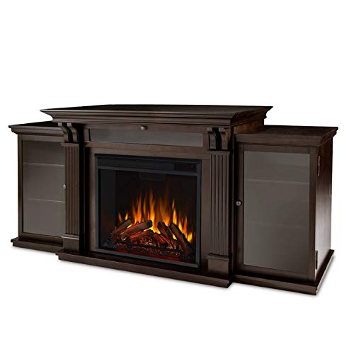 Bowery Hill Transitional Wood Fireplace TV Stand for TVs up to 67