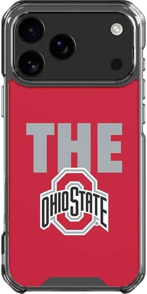 Skinit Clear Phone Case Compatible with iPhone 17 Pro Max - Officially Licensed Ohio State University The Ohio State Buckeyes Design