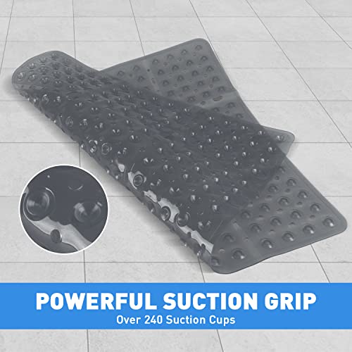ZOKBOM Square Shower Mat Non Slip 70x70cm, Grey, 70 x 70 cm (Square) - Image 4