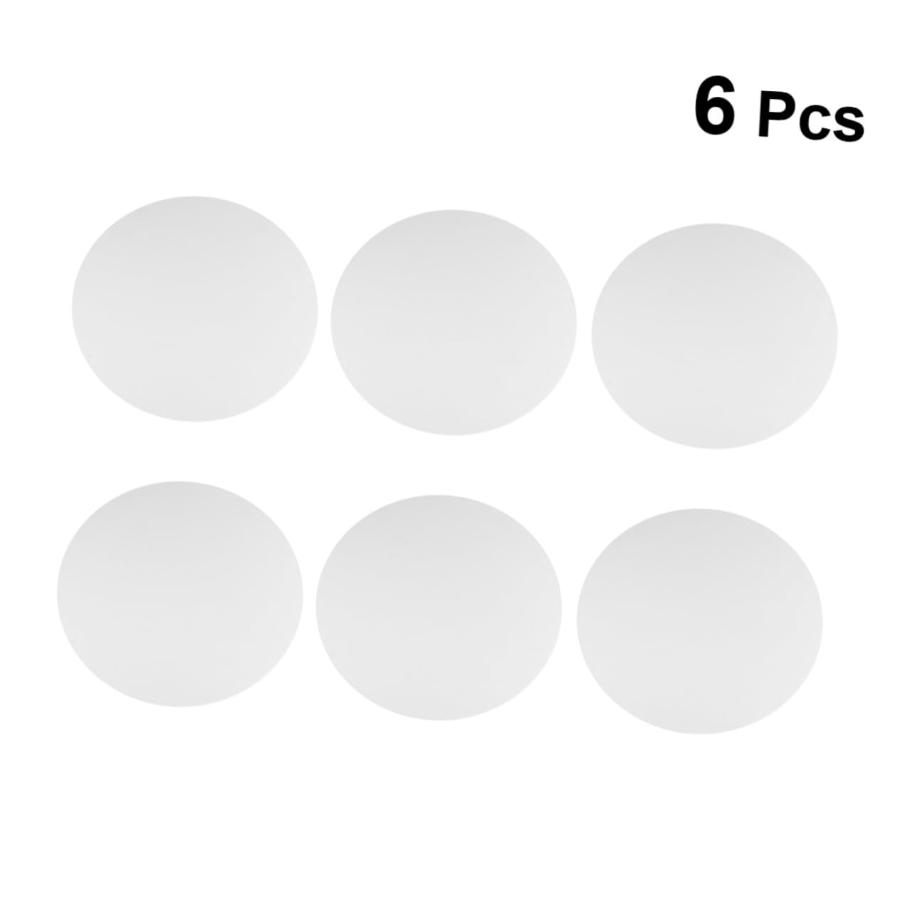 6 Toiles à Peindre Rondes en Toile de Coton Blanche 30 Cm pour Peinture à L'huile et Acrylique, Lot de 6 Pièces, Cadre Fixe, pour Peinture DIY et Loisirs Créatifs