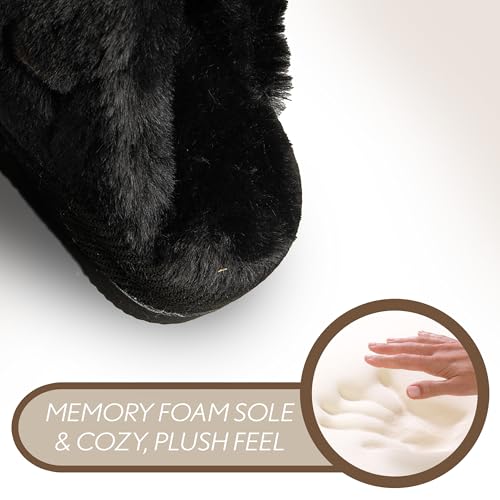 Funky Junque Cozy Plush Women's Memory Foam Slippers - Mother's Day Gift - Indoor/Outdoor Slip-Ons4