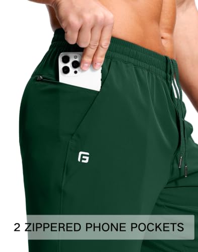 Image of GGJ Men's Lightweight Athletic Shorts with 2 Zipper Pockets 7 inch /9 inch /5 inch Gym Workout Running Quick Dry Tennis Shorts for Men