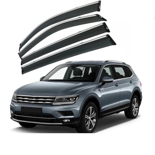 Déflecteurs de vitre latérale VW Tiguan L 2017-2021 | Visière fenêtre protection pluie