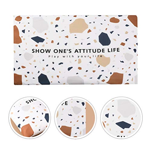 Tapete de piso YARNOW com secagem rápida, absorve água, tapete de cozinha, tapete antiderrapante par