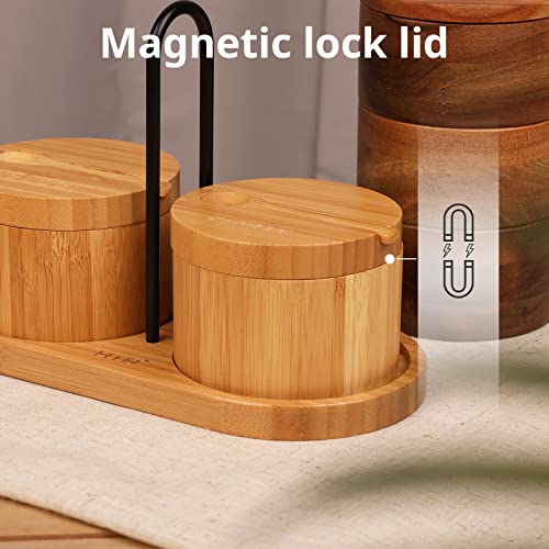 HTB Salt and Pepper Cellar Set with Spoon Lid Tray by HTB - Image 6