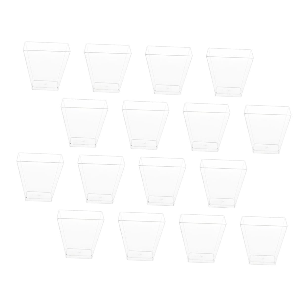 GRIRIW 100pcs Dessert Cup Clear Cups Jelly Cups Dessert Serving Cup Yogurt Parfait Cups Tiramisu Cup Bowls Transparent Pudding Cups Clear Coffee Tumbler Custard Cups Cheesecake Cups Fruit