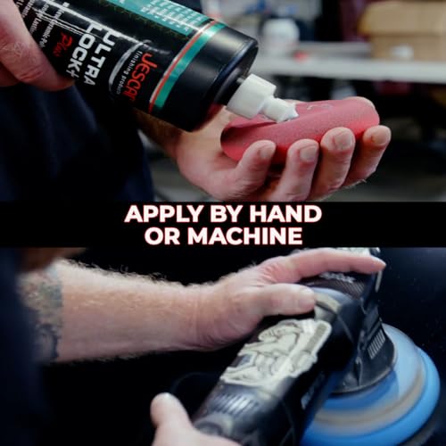 Image of Jescar Ultra Lock + - 8oz | SiO2-Infused Advanced Polymer Sealant for Long-Lasting Paint Protection and High Gloss Finish - UV Protection, Easy Application, Safe for Cars, Boats, RVs, and Motorcycles
