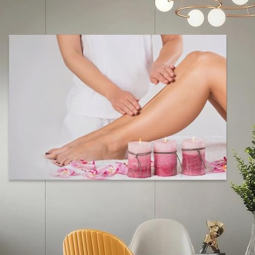 Lienzo impreso de piernas de mujer de 40x60 cm con acabado artístico de alta definición para pared 5