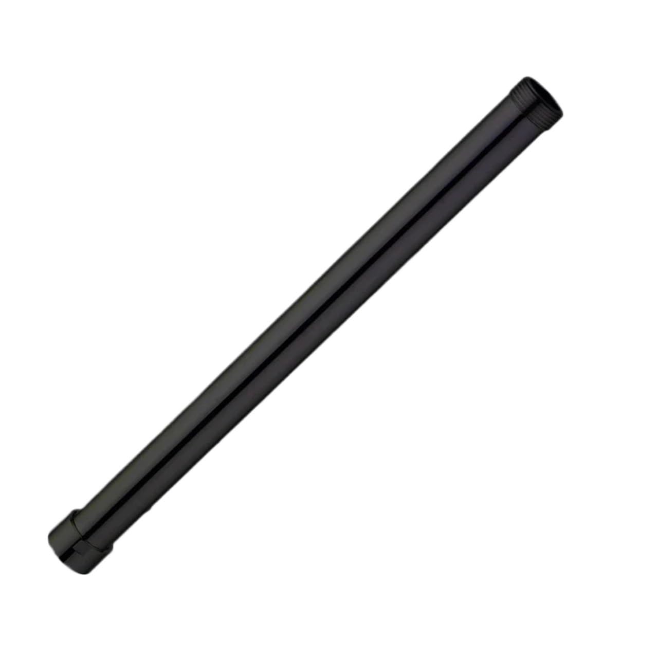 GUYTRM Przedłużka prysznicowa do łazienki Ramię prysznicowe wysokiej jakości Stal nierdzewna Czarna okrągła rura przedłużająca prysznic 30 cm Rura przedłużająca lingli(schwarz)