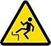 NMC ISO241AP, Graphic Step Off Hazard ISO Label (50 Packs of 10 pcs)