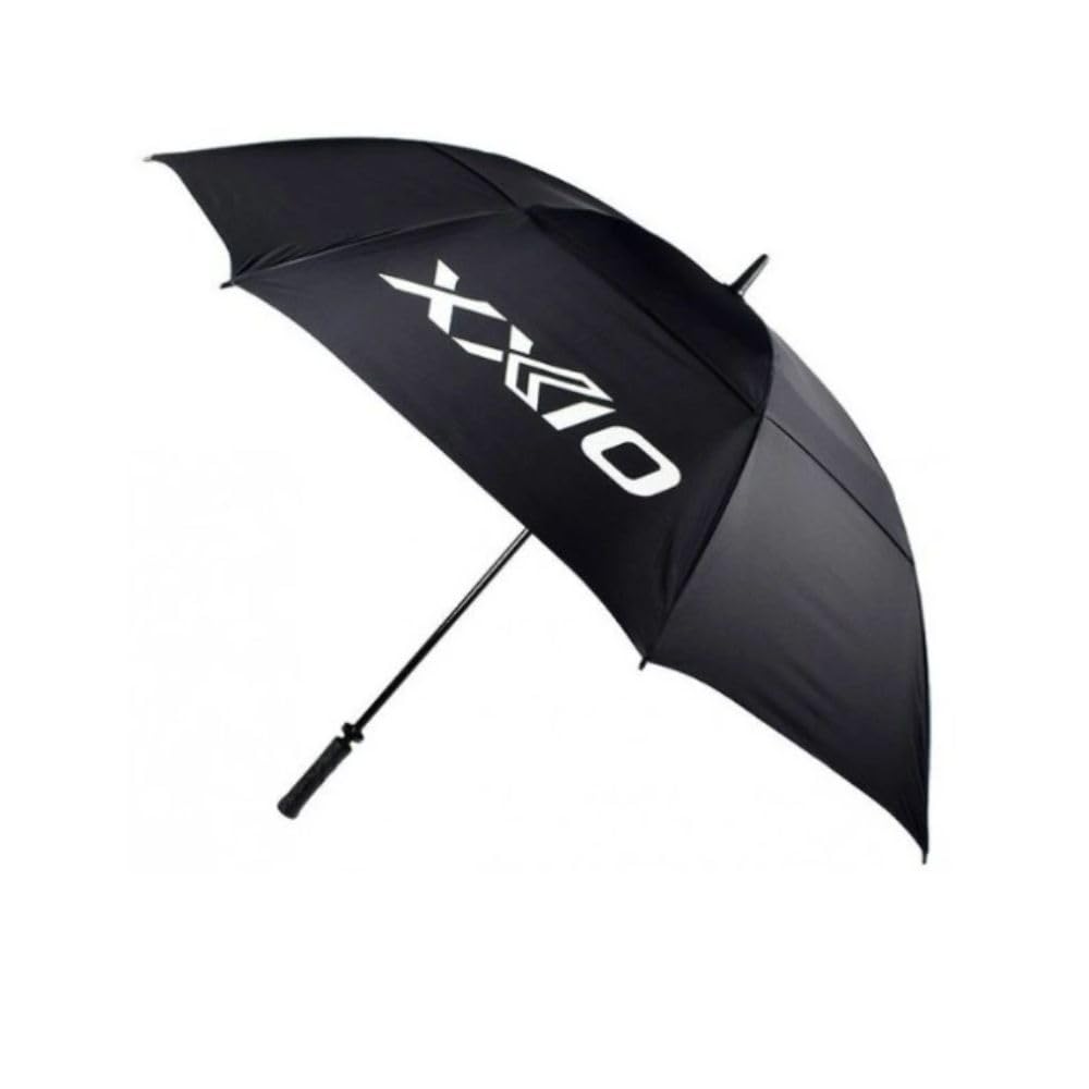 XXIO Golf-Regenschirm, 62 Zoll, UV-Schutz, Schwarz
