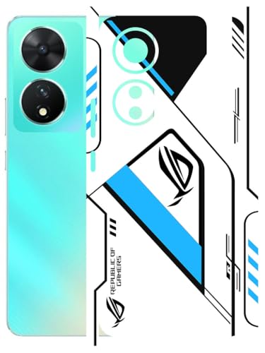 Image of AtOdds - Full Body Back Screen Guard Protector Film - Lamination Wrap Skin Sticker Compatible with VIVO T2 (5G) | Scratchproof Matte Finish (RogBlue)
