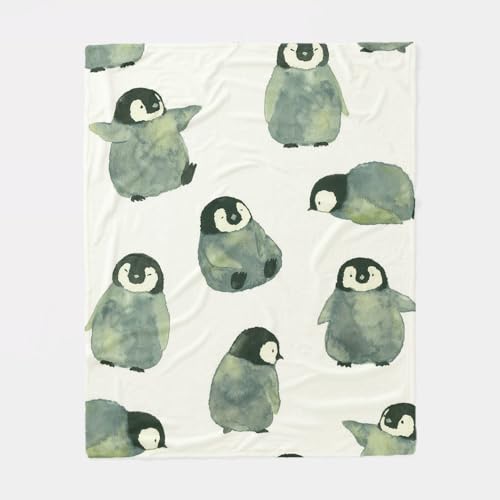 ひざ掛け ブランケット 毛布 膝掛け 動物 かわいい赤ちゃんペンギン かわいい 330g エアコン対応 冷え防止 もうふ 柄物 プレゼントに最適 寝室/オフィス 軽量 通気性 タオルケット