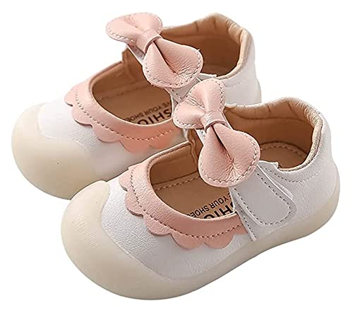 Cute Baby Girl Sandals Toddlers 0-1-2 s Old Princess Shoes Toddler Shoes Dress Flat Shoes Fit Baby Shoes (Color : Pink Size : 11cm) (White 13cm)