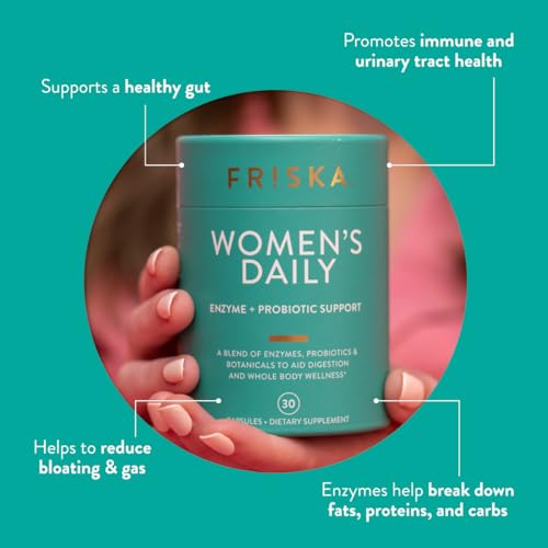 Fr!Ska WOMENS DAILY Friska Women’S Daily Digestive Enzyme And Probiotics Supplement, Advanced Natural Support thumb #3