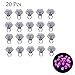 Produktbild Blinkende LED leuchten Ring (20 Stück) - 3 Blinkmodi Bachelorette Party Favors Ringe - Diamond Glowing Jelly Bumpy Ringe - Partyzubehör für Hochzeit, Geburtstag, Junggesellinnenabschied & Disco