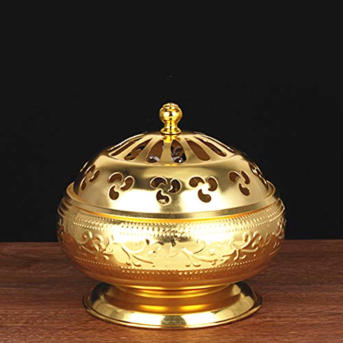Alloy Large Coil Holder, Large Incense Holder | Large Cone Holder | Large Incense Burner | Home Fragrance Coil Burner,Large Sandalwood Censer,