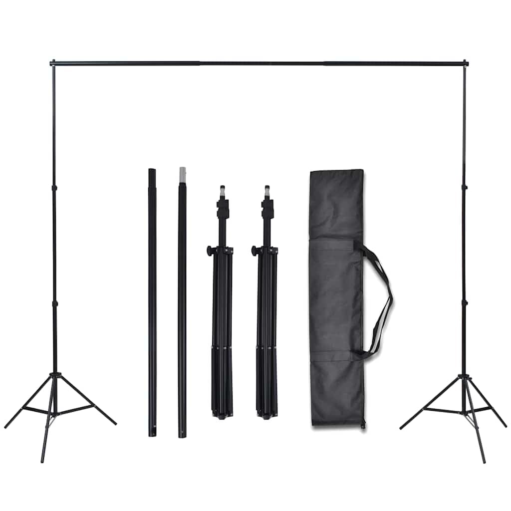 Sistema di sfondo per studio fotografico con 3 sfondi in cotone