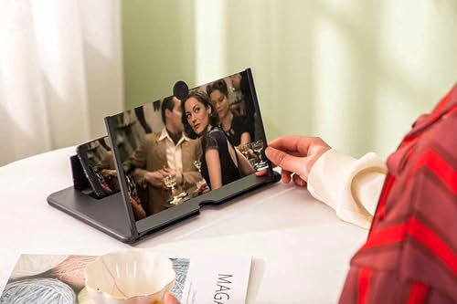 New Version 3D Screen Magnifier Glass with Mobile Stand Video Screen Amplifier Eye Protection Extended Expander Support for All Smartphones 7 41atcINRwML