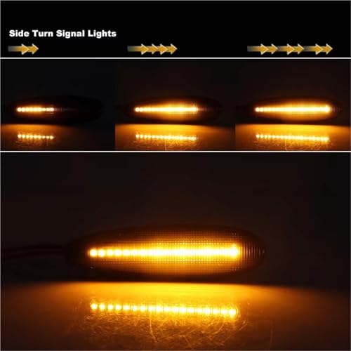 Luces LED dinámicas intermitentes para retrovisor Fiat Marea Palio 4